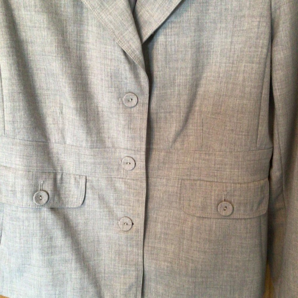 axcess A Liz Claiborne Company - Gray Blazer Jacket - Picture 2 of 9